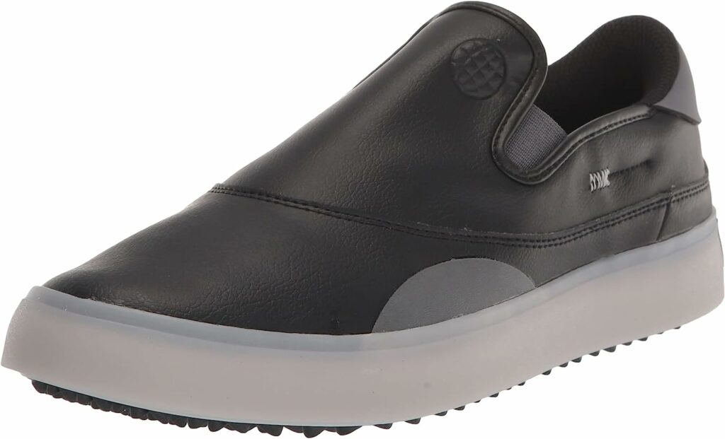 black matchcourse spikeless slip on shoe by adidas
