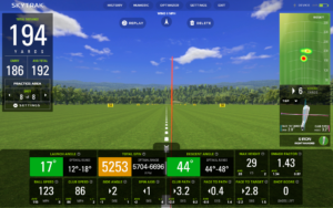 skytrak used golf sim tracking data