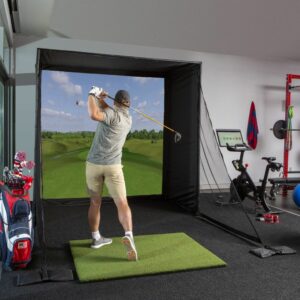 golf simulator enclosure