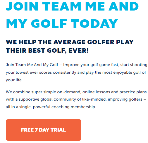 Me & My Golf Online Coaching